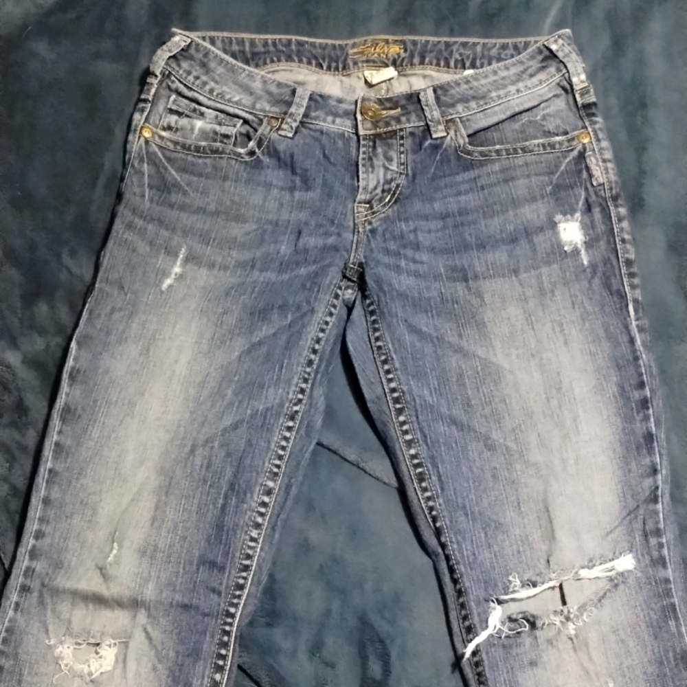 Silver jeans